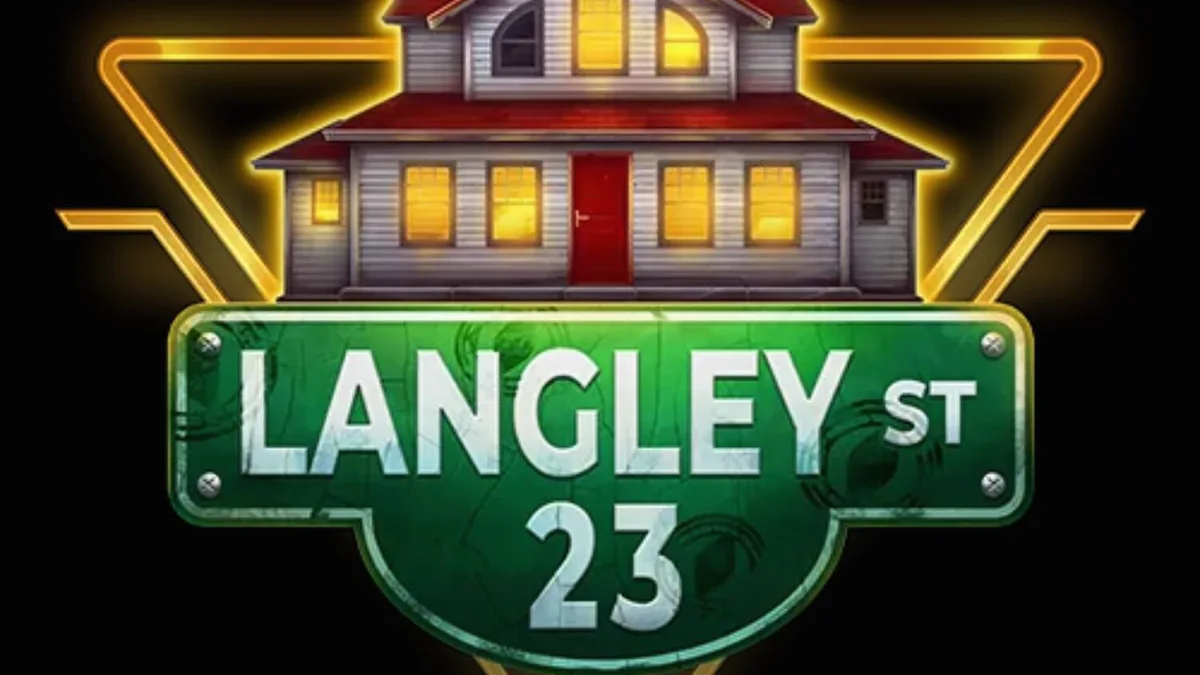 Tampilan layar permainan slot Langley Street 23 dengan nuansa misteri detektif